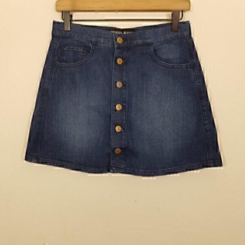 Express Button‎ Stretch Denim Mini Skirts Size 2